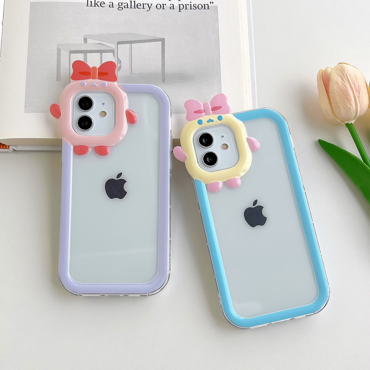 Multi Color Small Monster Lens For Apple iPhone 14maxe Phone Case Angel Eye 12pro Transparent TPU13/XR Soft Cover