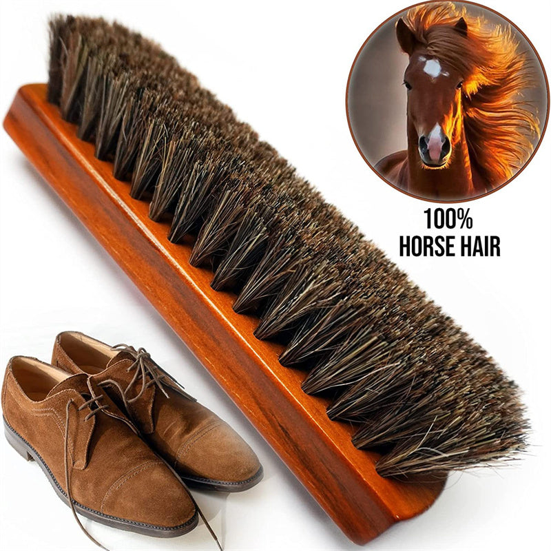 Wood Horsehair Shoe Brush Large Leather Shoe Brush Set Horsehair Shoe Brush Set - V.I.P Digital Presence