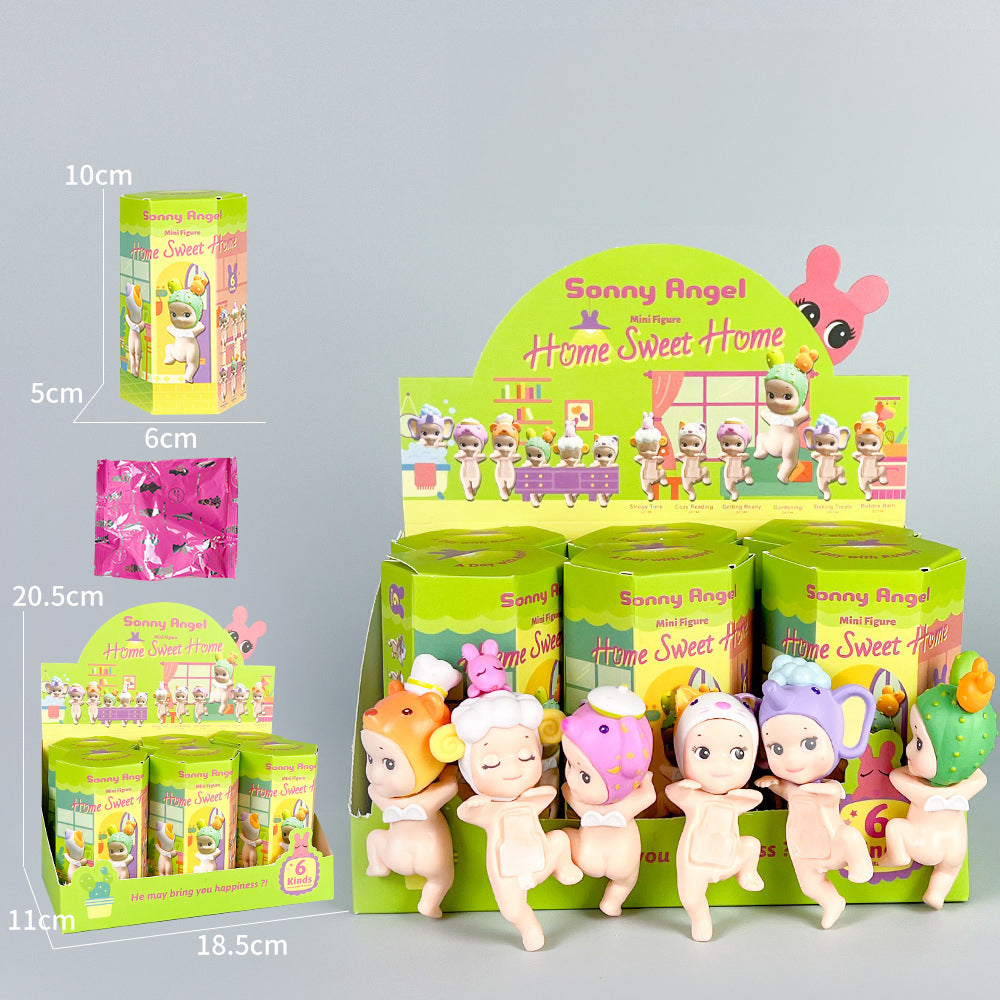 Party Angel Cheek Blind Box Car Ornament Mobile phone Decoration Handmade Anime Doll Finished End Box - V.I.P Digital Presence