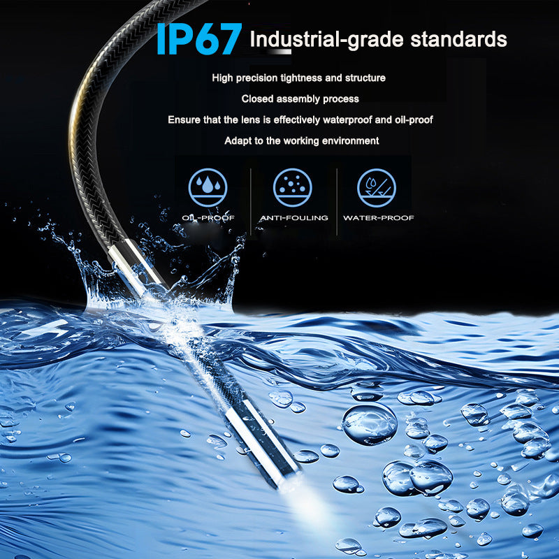 Industrial endoscope 360 degree rotation 6mm high-definition camera for sewer detection, non-destructive testing instrument for - V.I.P Digital Presence