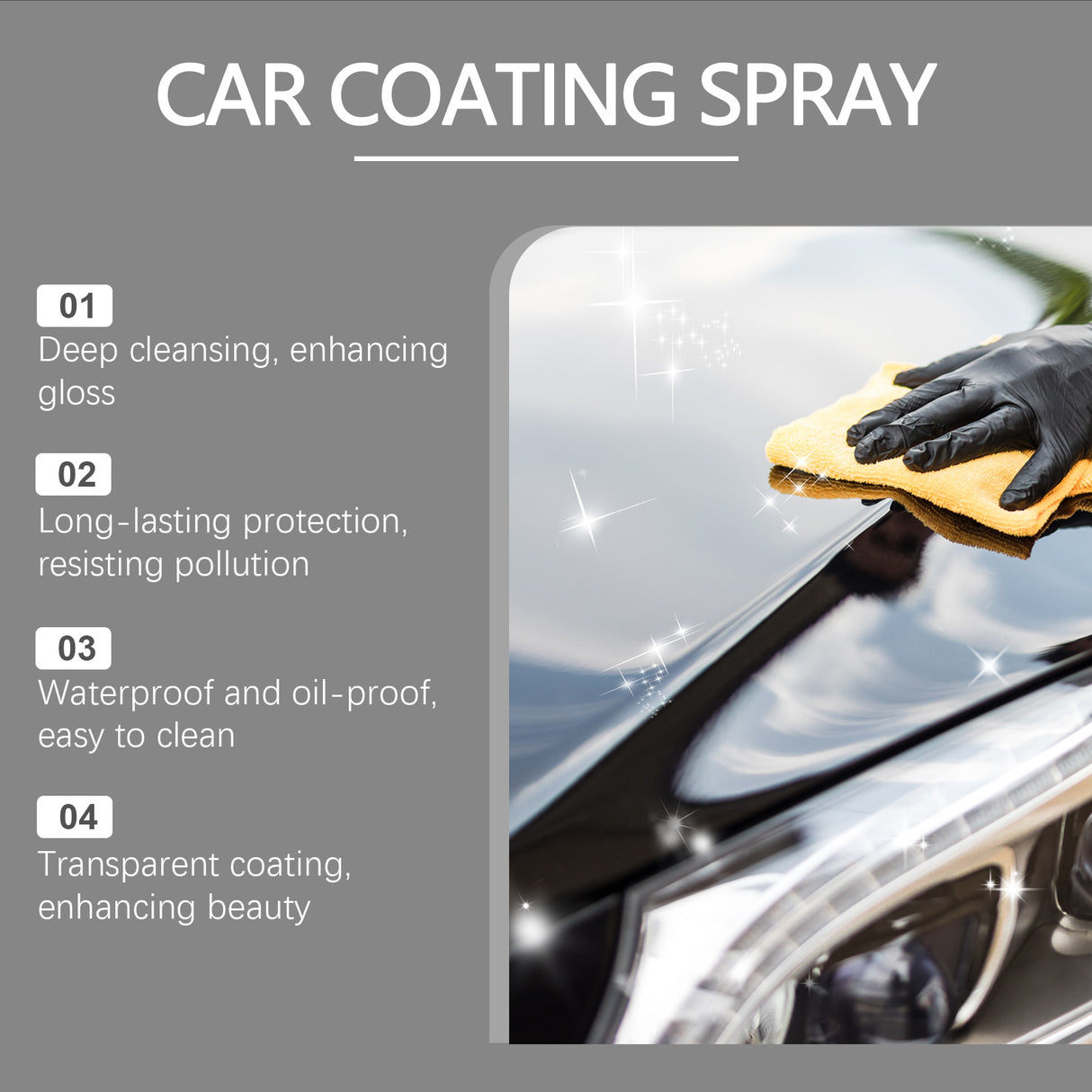 Automotive Ceramic Coating Spray Automotive Finish Maintenance Cleaning Decontamination Repair Scratch Retreader - V.I.P Digital Presence