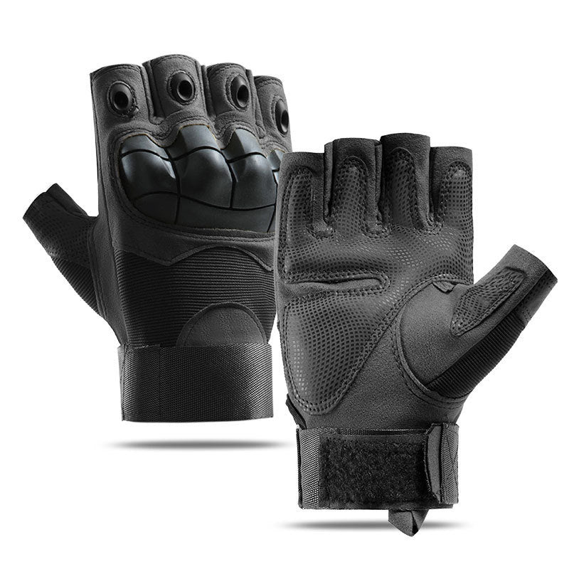Tactical half-finger gloves men's soft shell protective microfiber special forces military fans sports cycling outdoor - V.I.P Digital Presence
