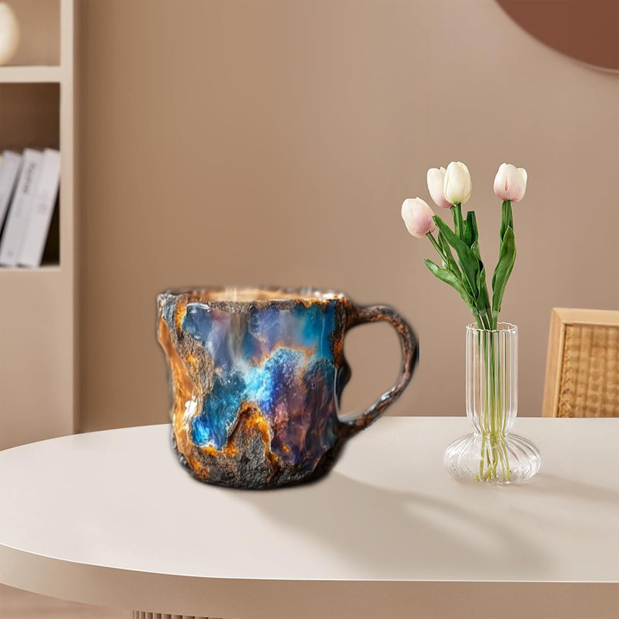 Imitation mineral resin crystal coffee cup - V.I.P Digital Presence
