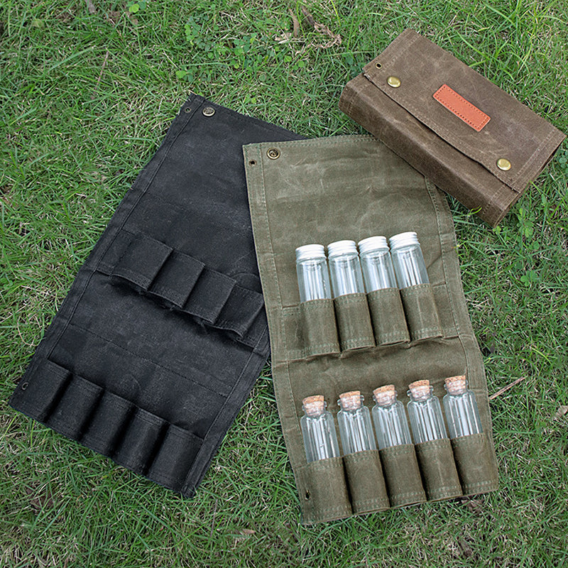 New Canvas Portable Bbq Outdoor Barbecue Seasoning Bottle Seasoning Bag Camping Picnic Seasoning Bottle Set - V.I.P Digital Presence