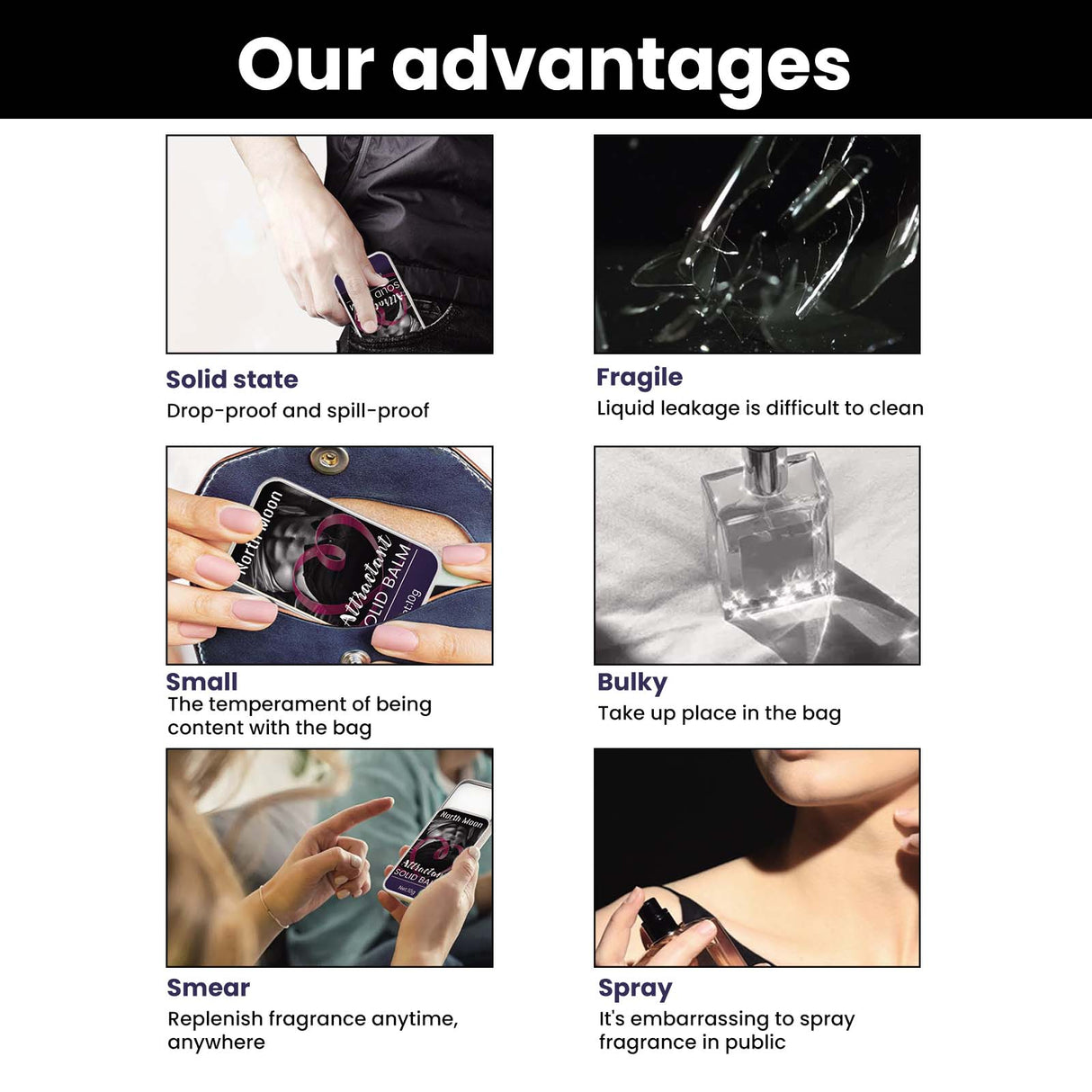 Solid Balm Fresh, Light, Long-Lasting, Refreshing And Fragrant Small Portable Balm - V.I.P Digital Presence