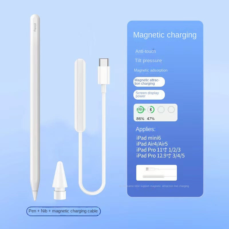 Apple Pencil Capacitive Pen Third Generation Suitable for Tablet Touchpen Apple iPad Magnetic Charging Handwriting Pen - V.I.P Digital Presence