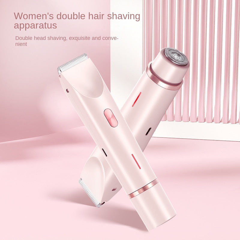 Double headed shaver new electric hair removal device women's private pubic hair removal device - V.I.P Digital Presence