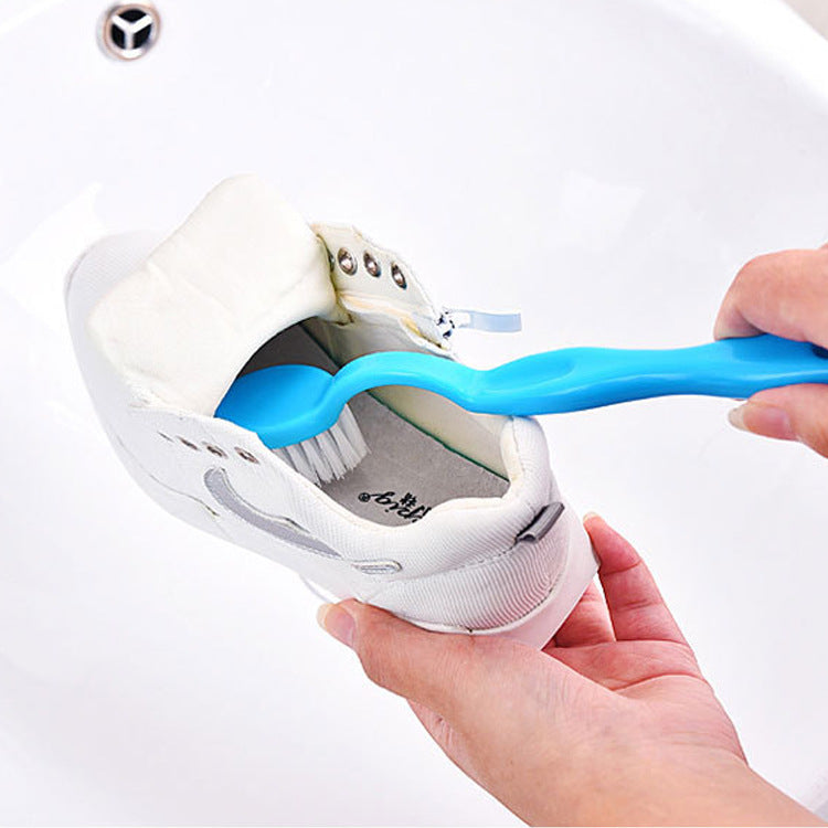 Multi-Function Double-Headed Long Handle Cleaning Shoe Washing Brush Plastic Shoe Inner Side Brush Decontamination Brush Toilet Cleaning - V.I.P Digital Presence