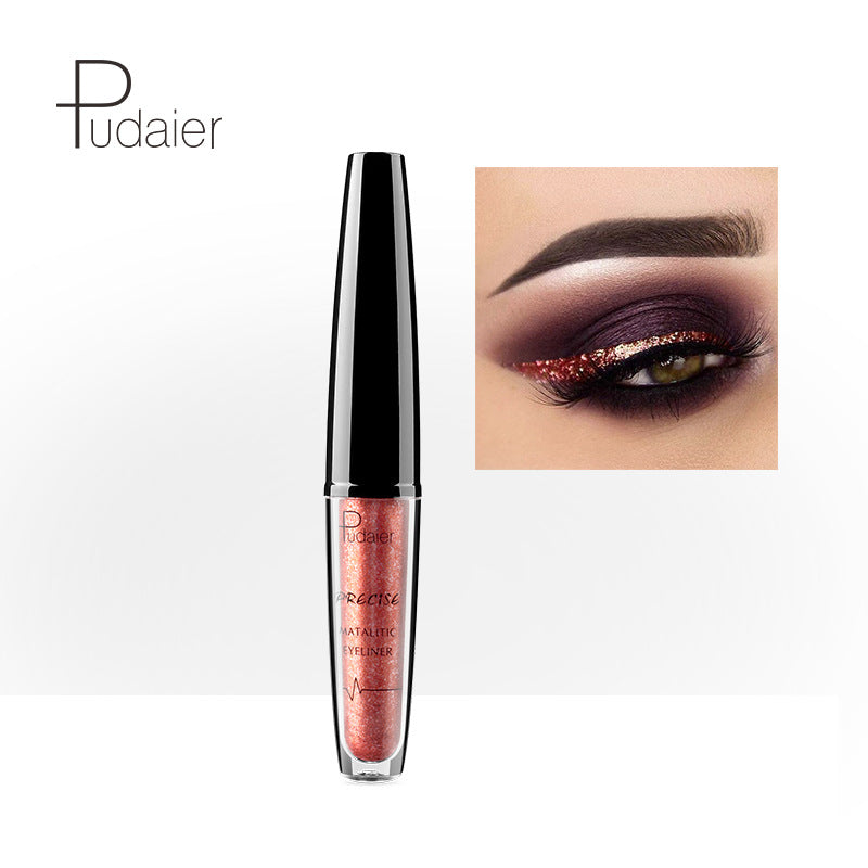 Heavy Metal Pearlescent Liquid Eyeliner Pudaier Metallic Liquid Eyeliner Sparkle Eyeliner Collection - V.I.P Digital Presence
