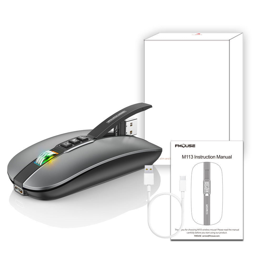 Wireless Mouse Bluetooth Dual Mode 2.4G/BT5.1 Silent Mouse 2400DPI PC Notebook Business Office - V.I.P Digital Presence