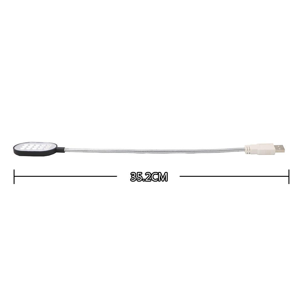 Ultra Bright 15 LED Flexible 35.2cm Mini Computer USB Work Light Lamp Flashlight For PC Laptop Convenient for Reading - V.I.P Digital Presence