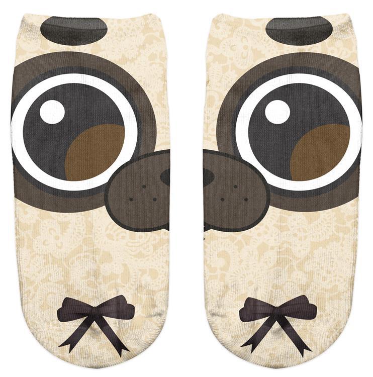 Thin 3D Digital Animal Printed Women's Socks Shallow Socks Adult Invisible Socks - V.I.P Digital Presence