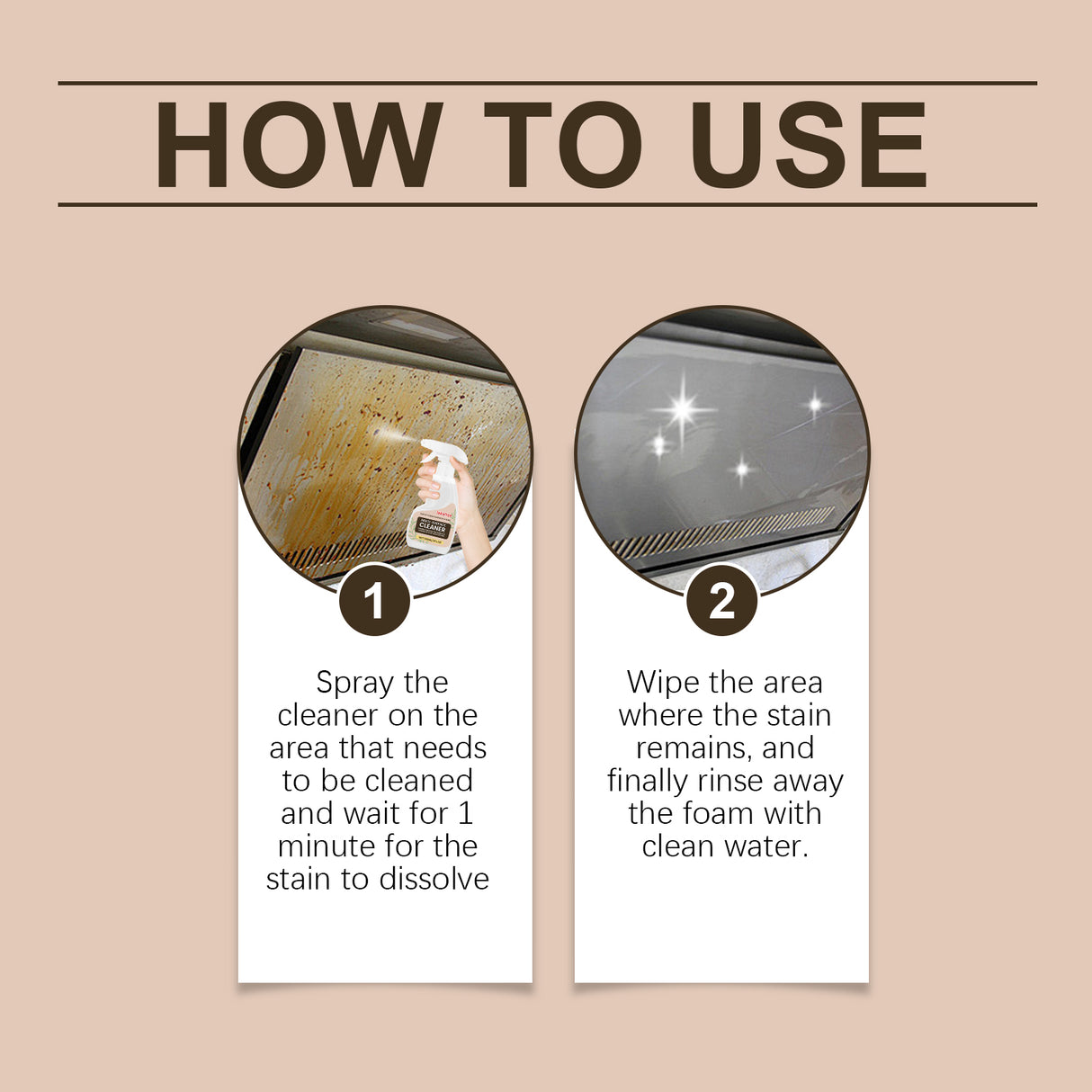 Multi-Surface Cleaner Kitchen Range Hood Sink Countertop Stain Removal Multi-Effect Cleaner - V.I.P Digital Presence