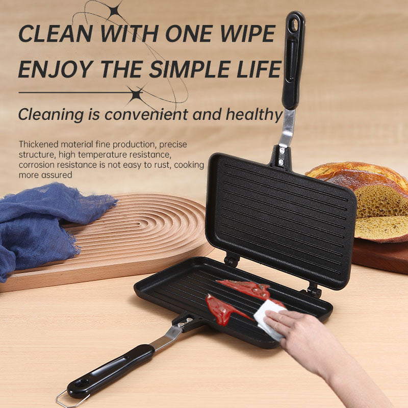 Aluminum Sanming Pan Round Double-sided Pattern Waffle Mold Home Breakfast Pancake Tool - V.I.P Digital Presence