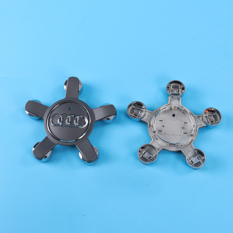 Suitable for Audi five claw wheel hub cover A4L//A5/A6L black five claw car tire center logo cover 135mm - V.I.P Digital Presence