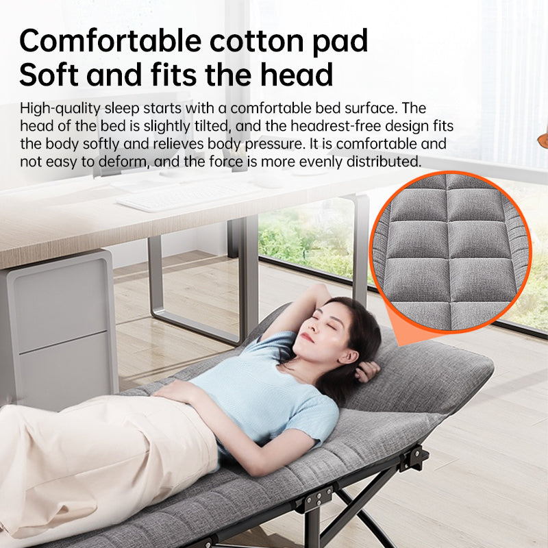 Outdoor camping bed, foldable beach bed, single garden siesta bed, with storage bag, lightweight. - V.I.P Digital Presence