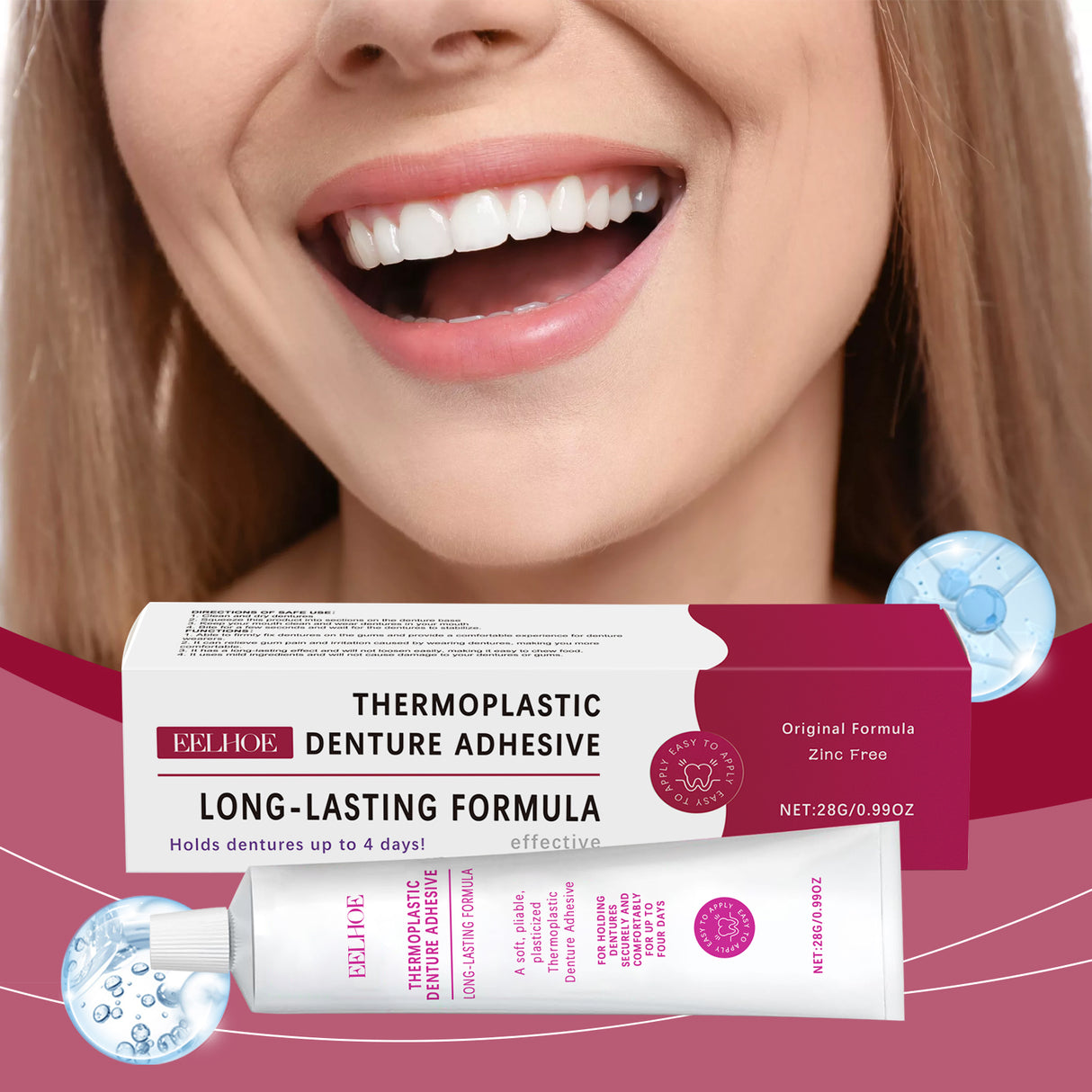Denture Fixing Adhesive Thermoplastic Fixing Dentures Modifies Teeth For Comfort And Beauty - V.I.P Digital Presence