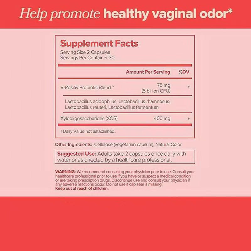 60 Tablets Of Women's Vaginal Probiotic PH Balancing Prebiotic Health Capsules To Protect Women's Health VAGINAL PROBIOTICVitamin - V.I.P Digital Presence