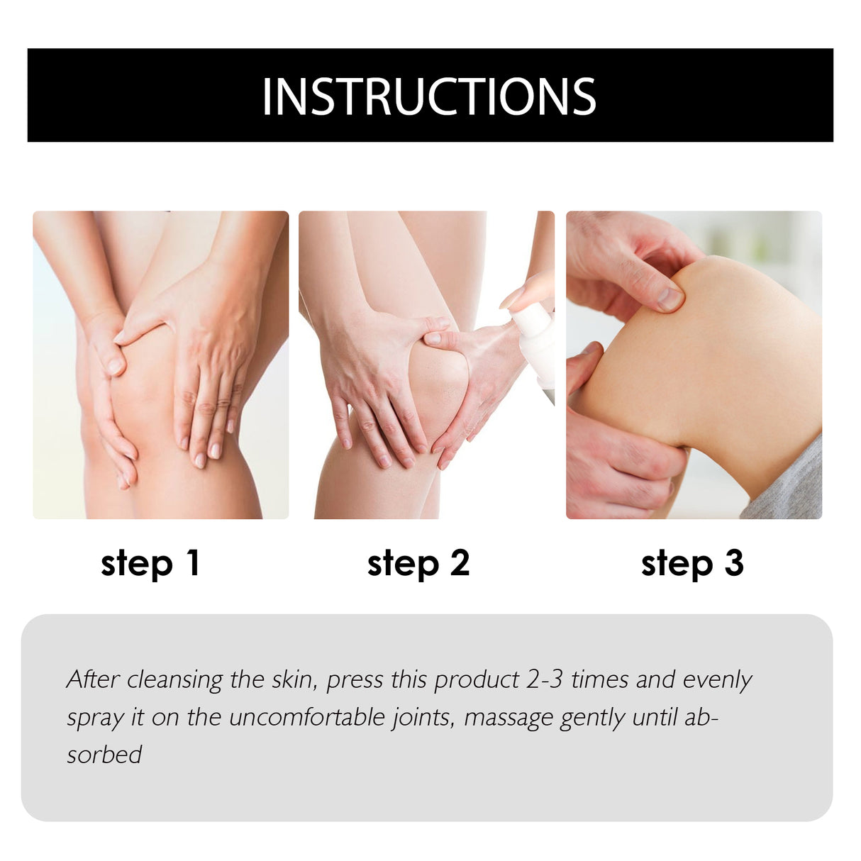 Joints & Bone Repair Spray, Relieves Shoulder, Neck, Lumbar And Joint Pain Body Discomfort Care Spray - V.I.P Digital Presence