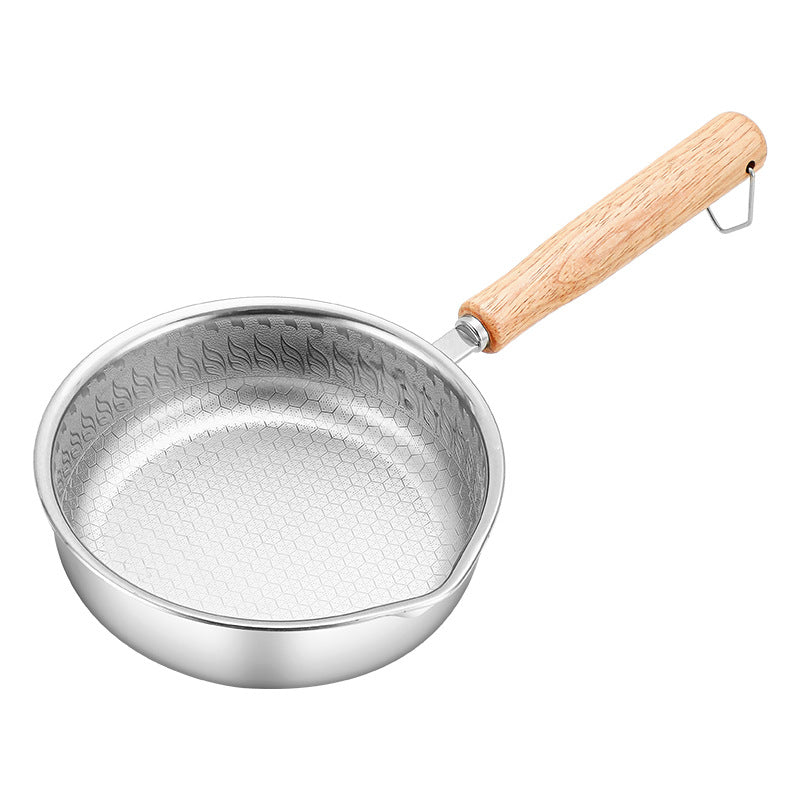 Non coated mini breakfast pan 316L stainless steel steak frying pan Non stick complementary food pan Flat bottomed small frying pan Tamaki - V.I.P Digital Presence