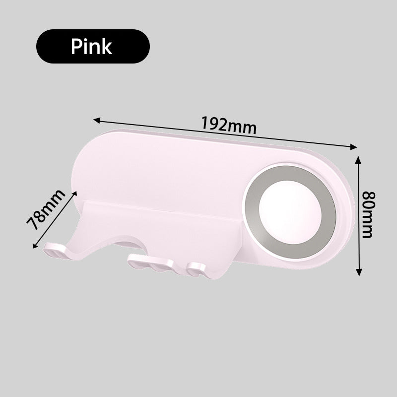 No - drill Magnetic Hair Dryer Wall Mount. Synthetic plastic, for Dyson/Leihen/Kexi. Colors: gray & white - V.I.P Digital Presence