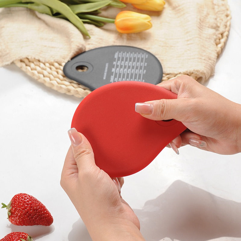 Silicone integrated scraper with baking comparison table handheld cake scraper baking tool - V.I.P Digital Presence