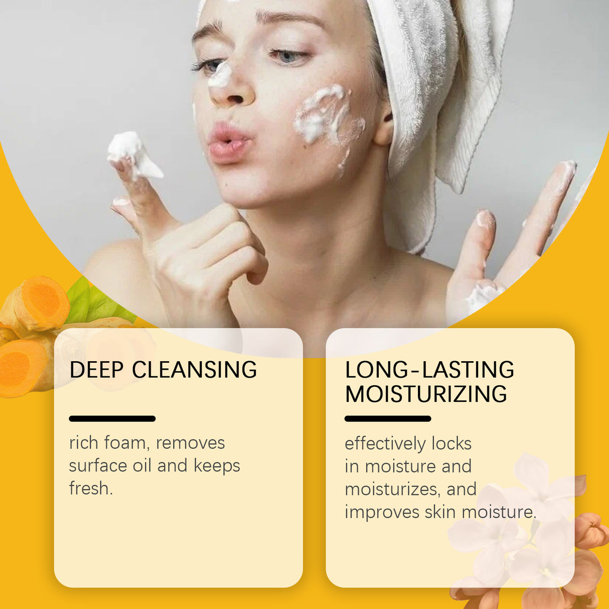 Turmeric Clove Essential Oil Soap Moisturizes Facial Body Cleansing And Delicate Skin Flower Soap