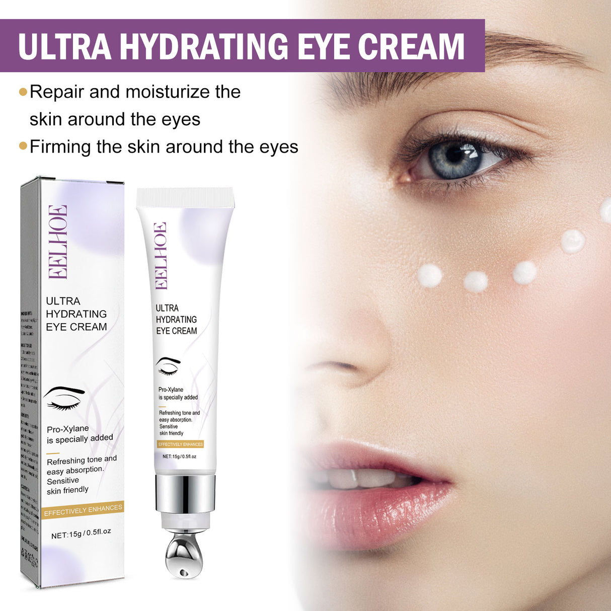 Moisturizing Eye Cream, Lightening Dark Circles And Fine Lines Under Eyes, Moisturizing And Firming Skin Eye Cream