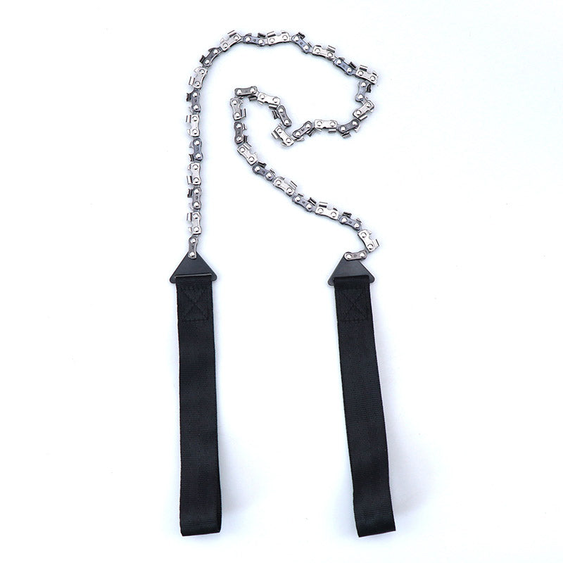 Outdoor hand zipper saw pocket chain saw garden tools 11/16/33 teeth 24 inch portable camping survival wire saw - V.I.P Digital Presence