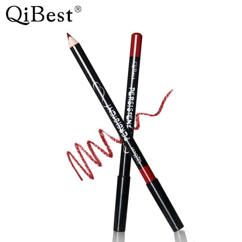 Qibest Fashion Black Rod Waterproof 12 Colors Lip Liner Lipstick Pen - V.I.P Digital Presence