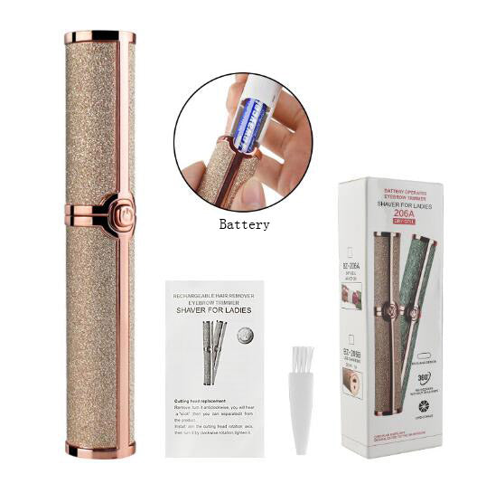 Electric Eyebrow Trimmer Epilator Painless Eye Brow Body Face Lip Shaver Razors Portable Facial Hair Remove - V.I.P Digital Presence