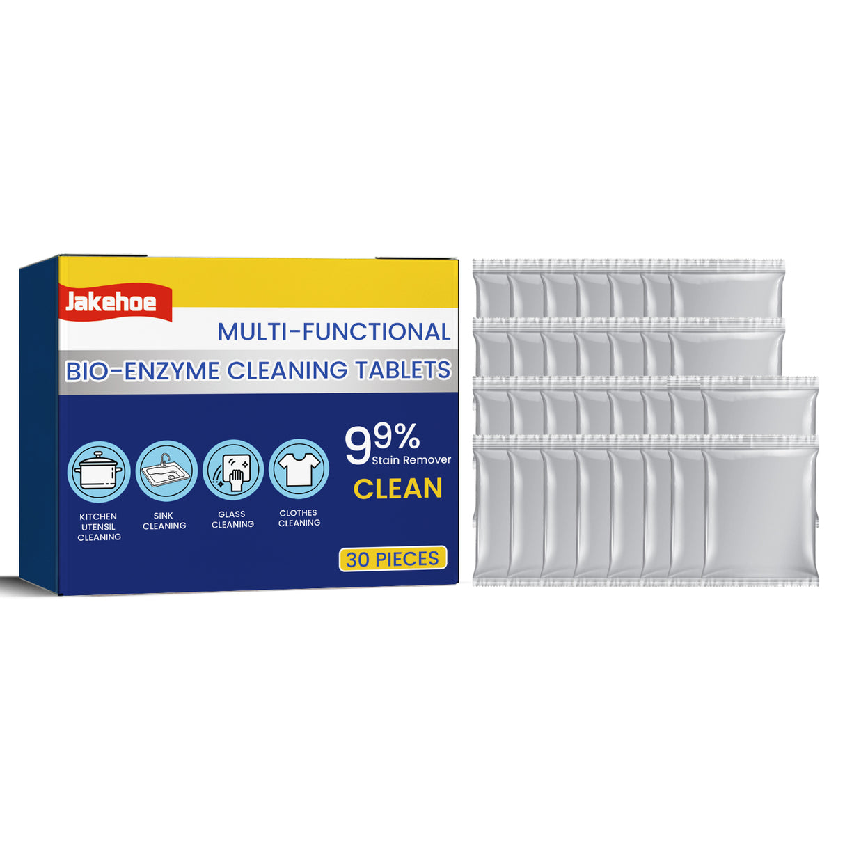 Multi-Functional Bio-Enzyme Cleaning Tablets, Bathroom Kitchen Multi-Functional Stain Cleaning Stainless Steel Rust Remover - V.I.P Digital Presence