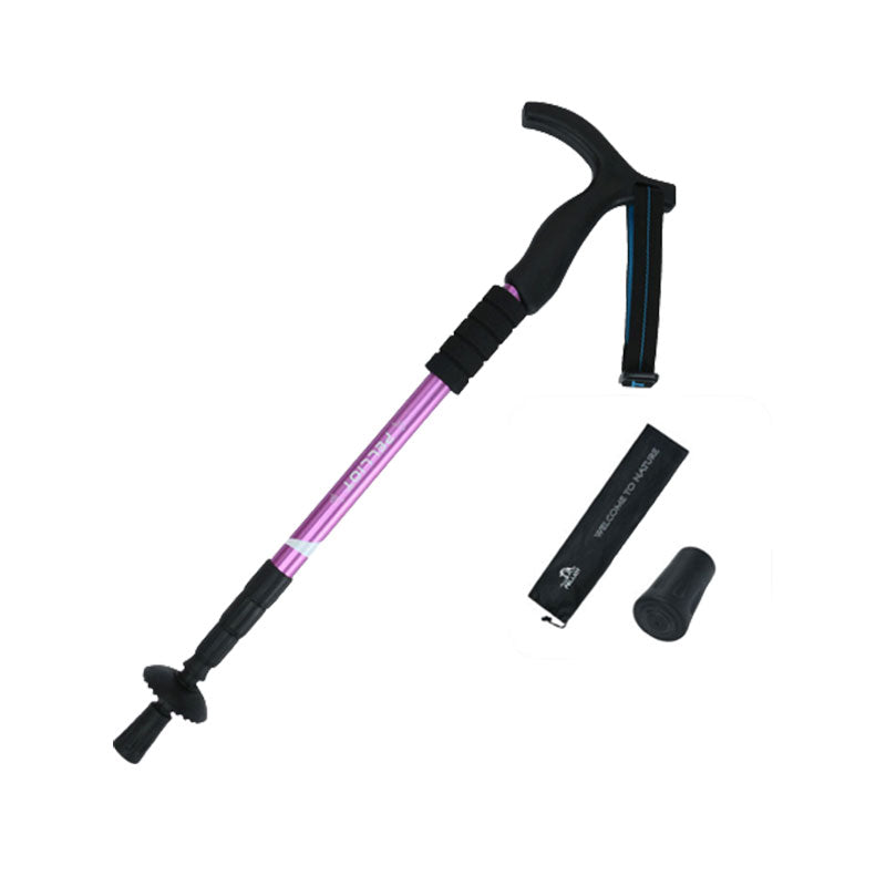 Outdoor telescopic climbing stick aluminum alloy crutches portable walking stick portable climbing equipment - V.I.P Digital Presence