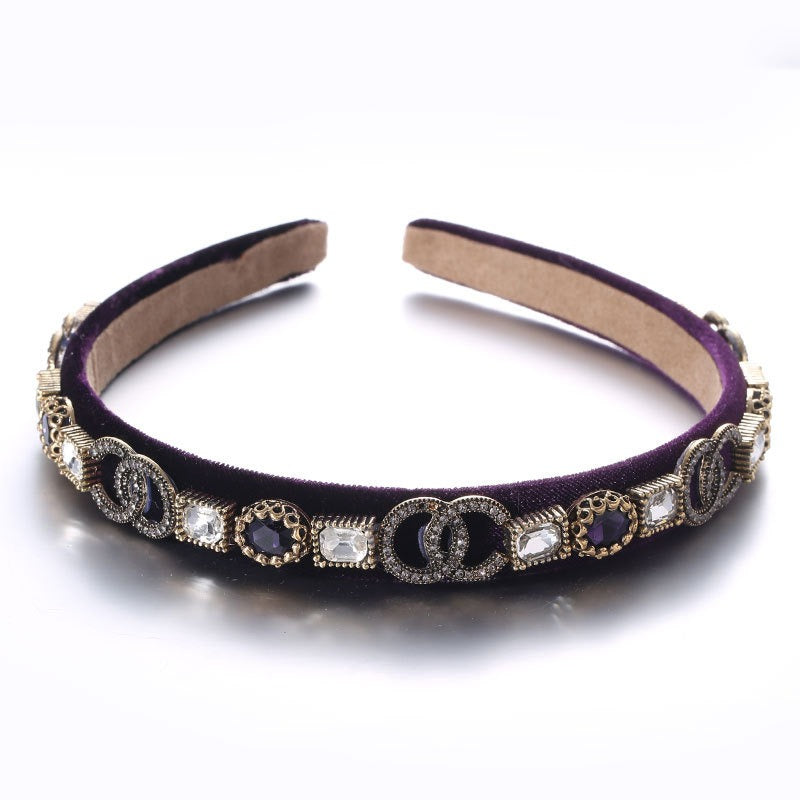 Fine edged glass drill sponge hair hoop - V.I.P Digital Presence