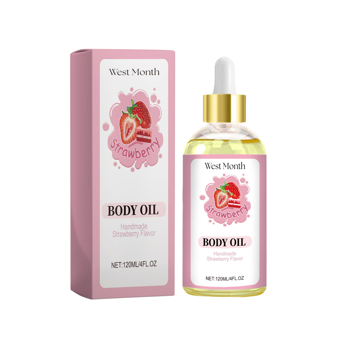Strawberry Body Care Oil Moisturizes Tender And Firming Skin Full Body Massage Body Care - V.I.P Digital Presence