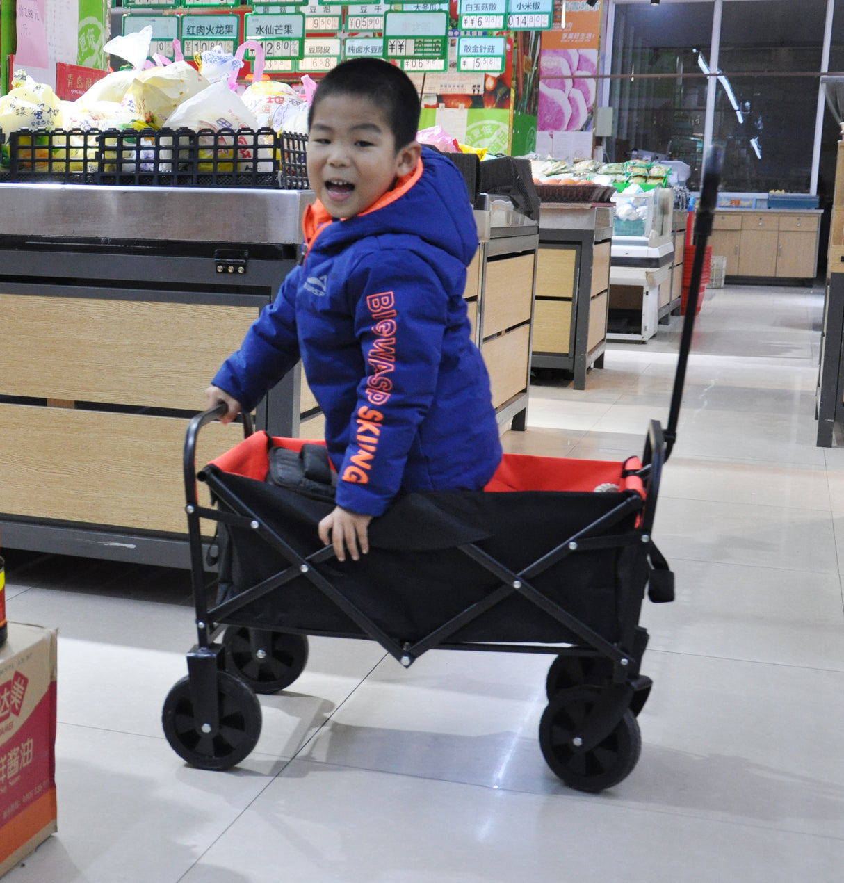 Folding Wagon Garden Shopping Beach Cart