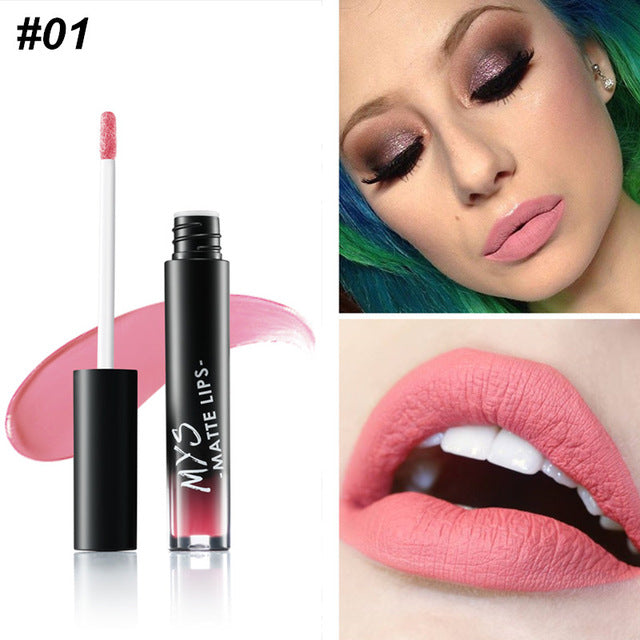MYS Brand Makeup Matte Liquid Lipstick Tint Waterproof Make Up Long Lasting Lip Stick Nude Lip Gloss Cosmetics Batom - V.I.P Digital Presence