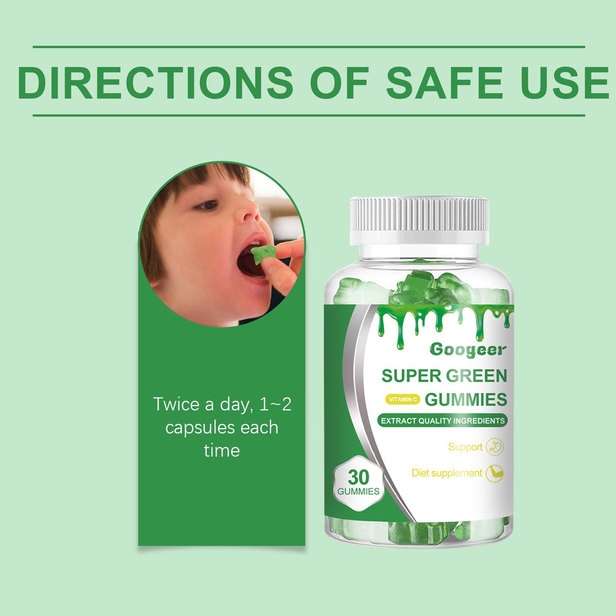 Dietary Supplement Gummy, Body Supplement Green Gummy Body Care - V.I.P Digital Presence