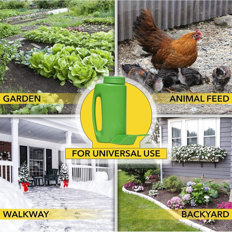 Harris Diatomaceous Earth Spreader with Scoop and Adjustable Top - V.I.P Digital Presence