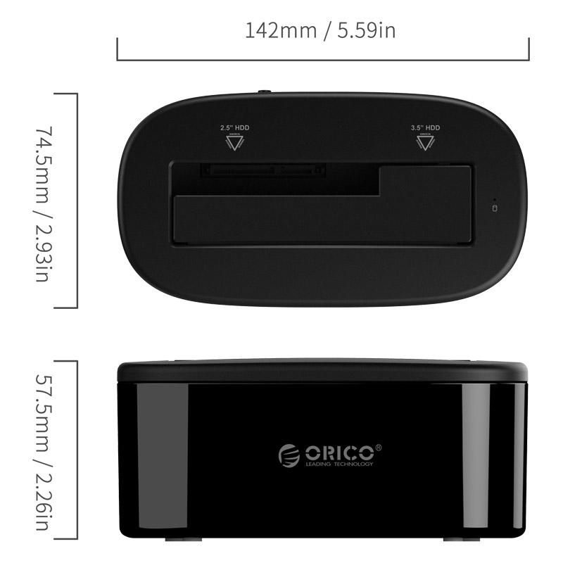 ORICO 6218US3 External HDD Docking Station 5Gbps USB 3.0 to SATA HDD Case Support UASP for 2.5/3.5 inch HDD/SSD 8TB - V.I.P Digital Presence