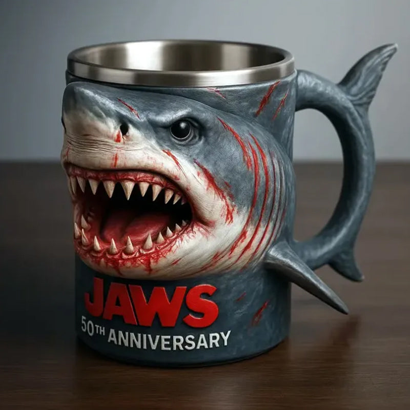 3D Shark Mug - Ocean-Themed Decor Gift for Fans & Collectors - V.I.P Digital Presence