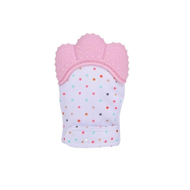 Newborn Baby Gloves Silicone Baby Mitt Teething Mitten Teething Glove Candy Wrapper Sound Teether - V.I.P Digital Presence