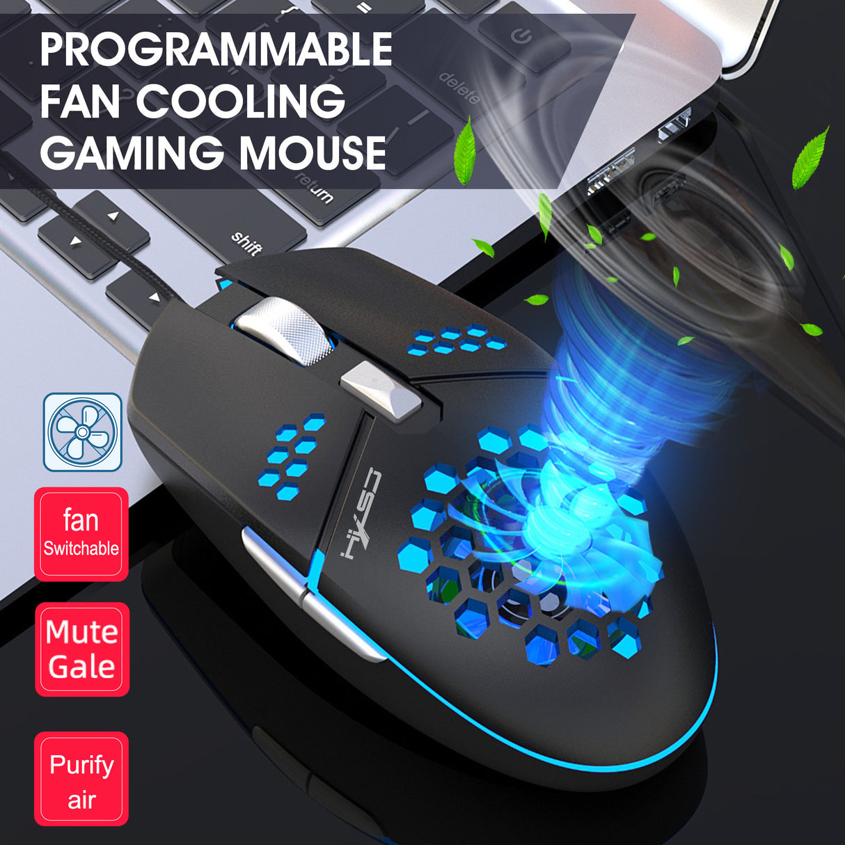 J400 new fan macro programming wired hole gaming mouse 8000dpi adjustable anti sweat design - V.I.P Digital Presence