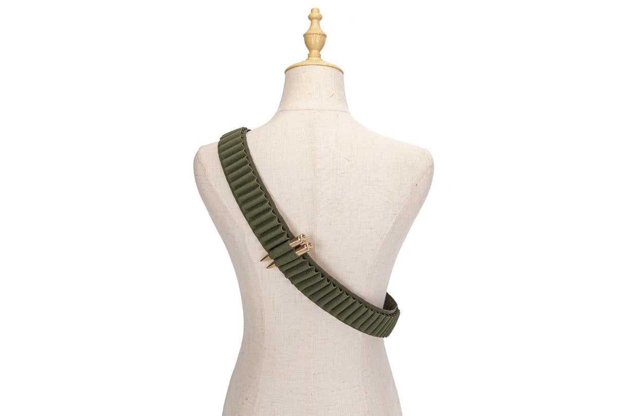 Outdoor Sports Tactical Bullet Belt 50 Holes Bulk Bullet Storage Belt Rifle Bullet Shooting Shoulder Strap - V.I.P Digital Presence