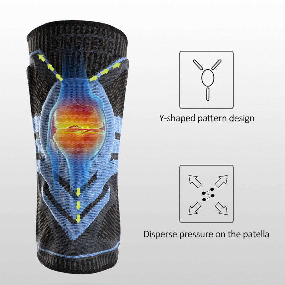 Hailicare Silicone Knee Pads Anti-Slip Anti-Collision Anti-Collision Booster Support Fixator Sports Knee Pads - V.I.P Digital Presence