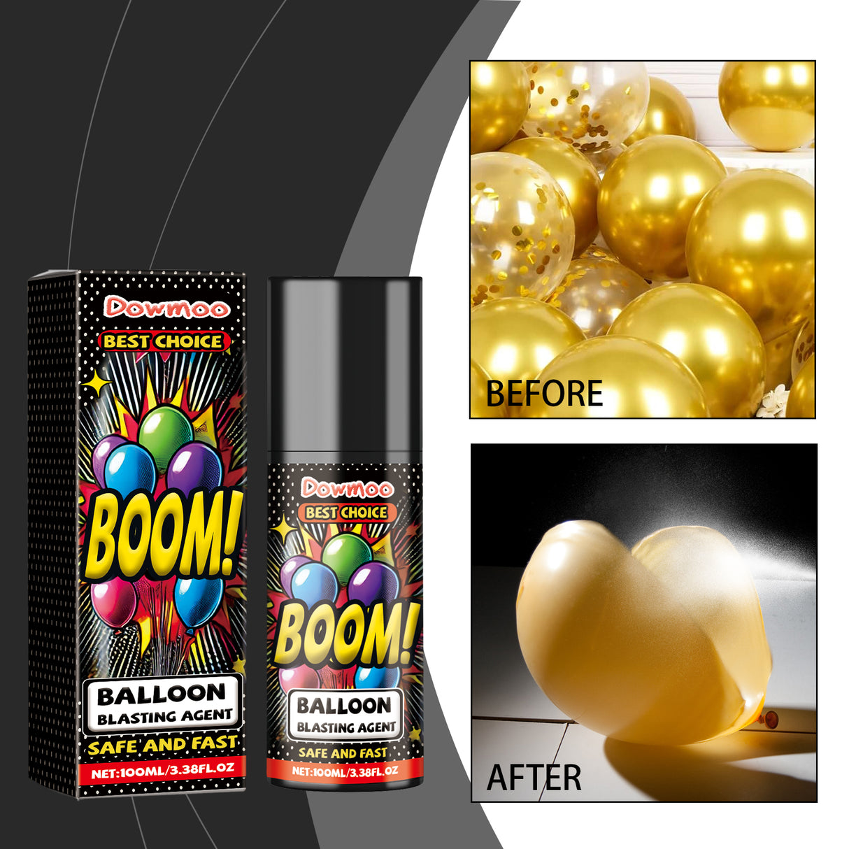 Balloon Atmosphere Agent, Free Balloon Safe Wedding Room Warm Festive Atmosphere Essential Spray - V.I.P Digital Presence