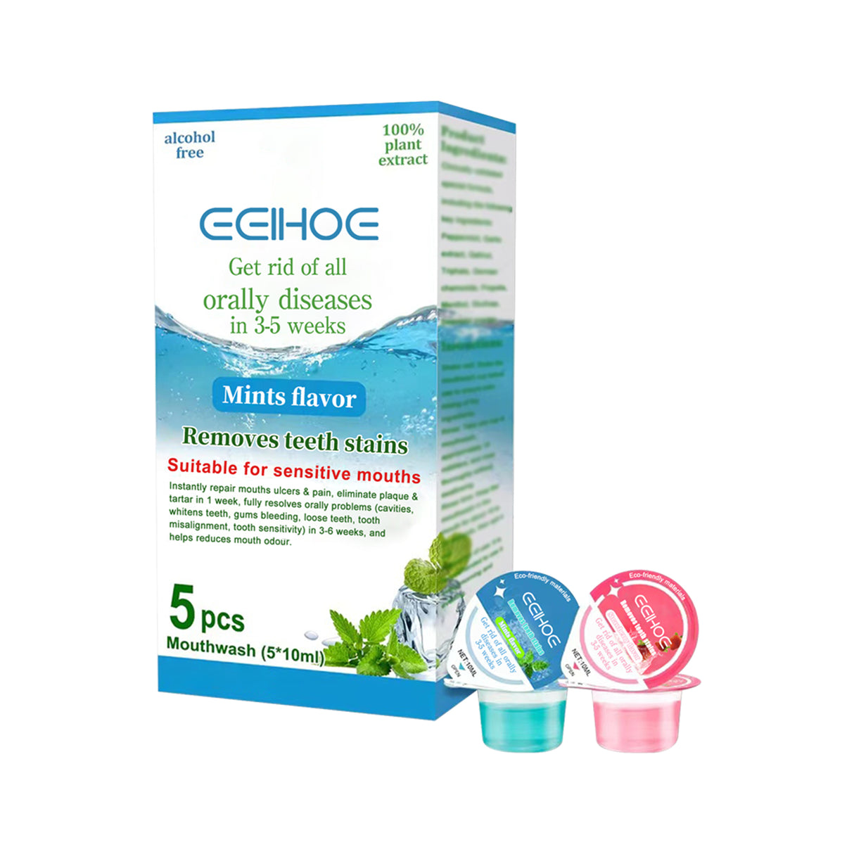 Jelly Cup Mouthwash Cleans Bad Breath, Teeth Stains, Smoke Stains, Brightening Teeth And Refreshing Breath - V.I.P Digital Presence