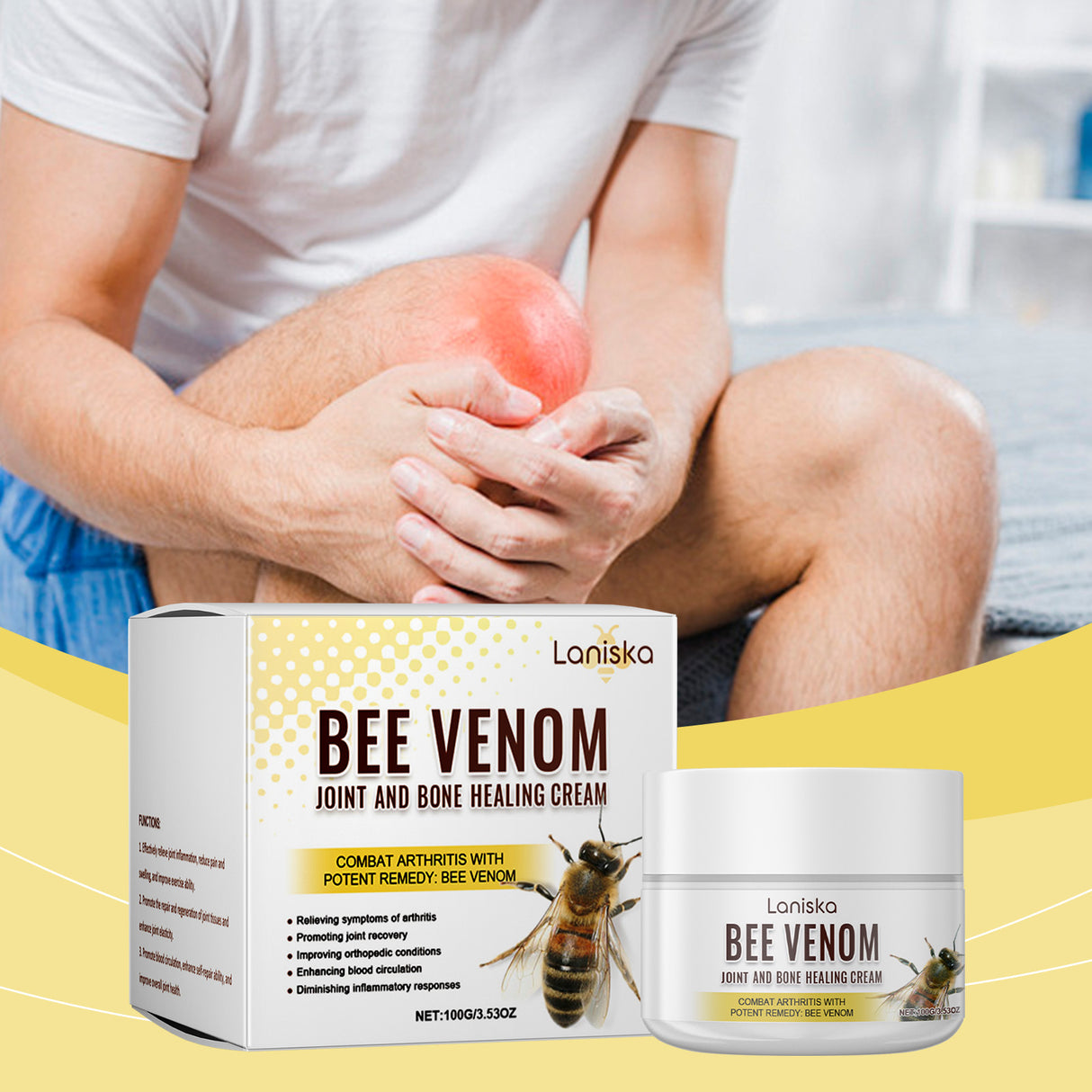 Bee Venom Joint Care Cream, Shoulder, Neck, Waist And Cervical Joint Massage Body Care Cream - V.I.P Digital Presence