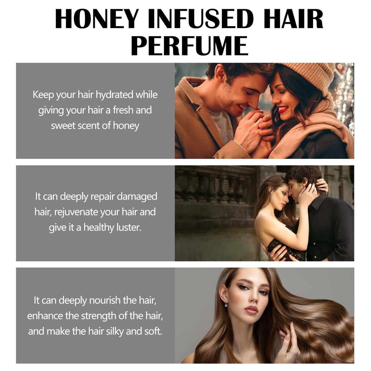 Honey Infused Hair Perfume, Hair Care Fragrance Nourishes And Restores Dry And Rough Hair With A Smooth Moisturizing Perfume - V.I.P Digital Presence