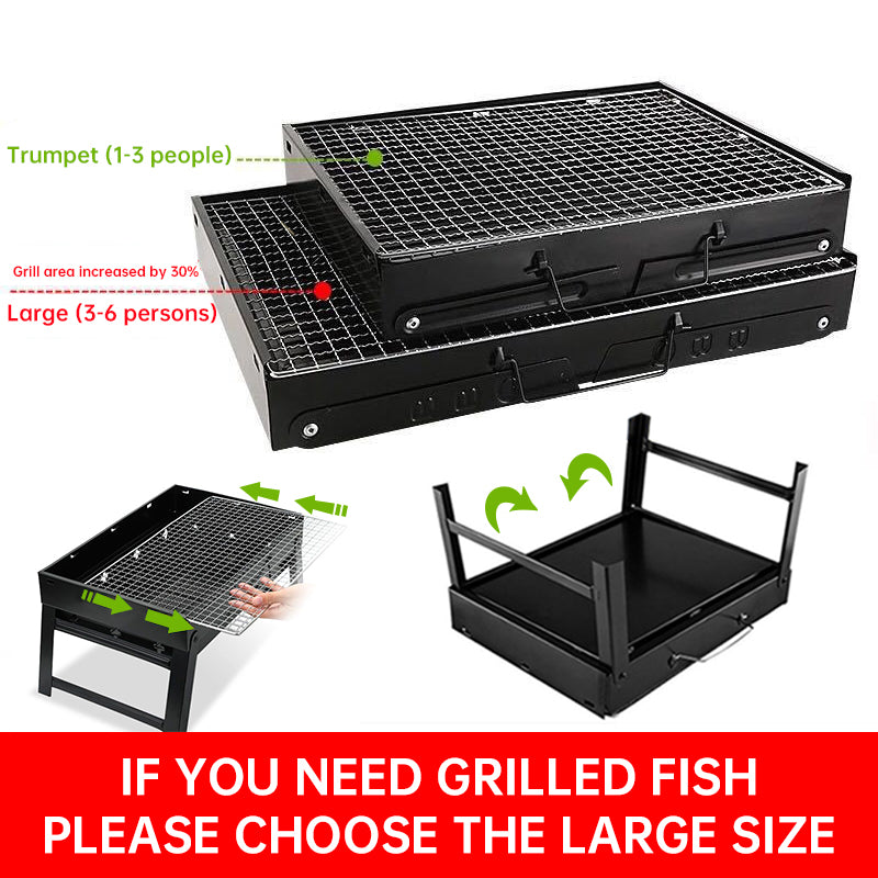 Barbecue Large Outdoor Barbecue Portable Charcoal Grill BBQ Barbecue Folding Barbecue Grill - V.I.P Digital Presence